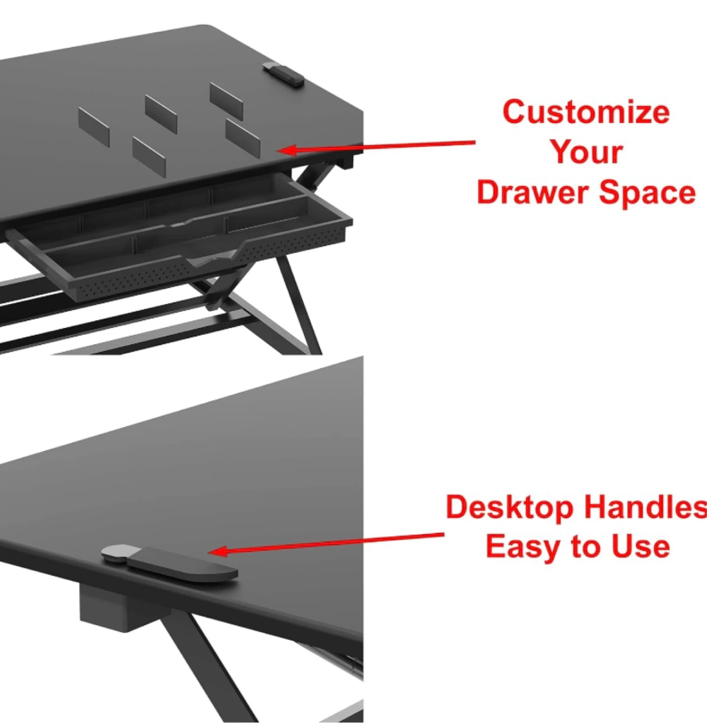 New 32-Inch Adjustable Height Sit-Stand Desk Riser - photo 4