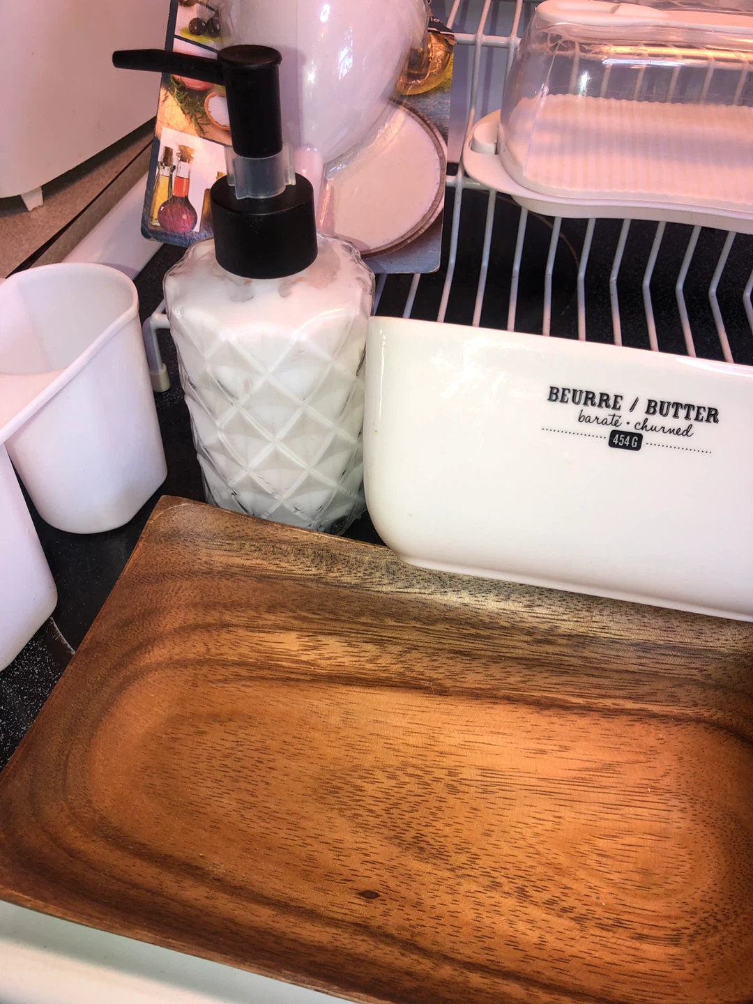 Kitchen Lot: Can Organizers, Hand Lotion & Butter Dishes etc - photo 4