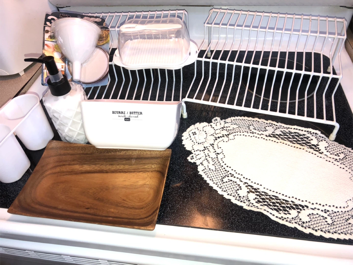 Kitchen Lot: Can Organizers, Hand Lotion & Butter Dishes etc