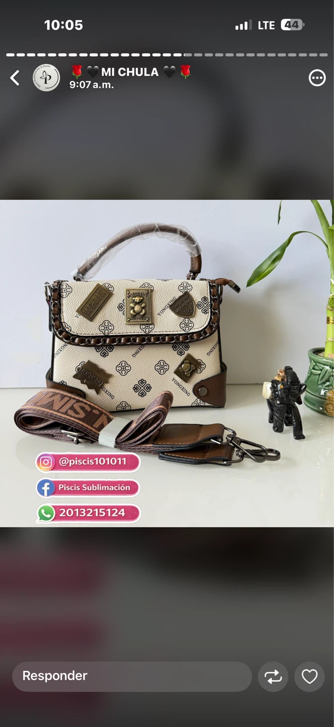 Designer Inspired Handbag with Shoulder Strap