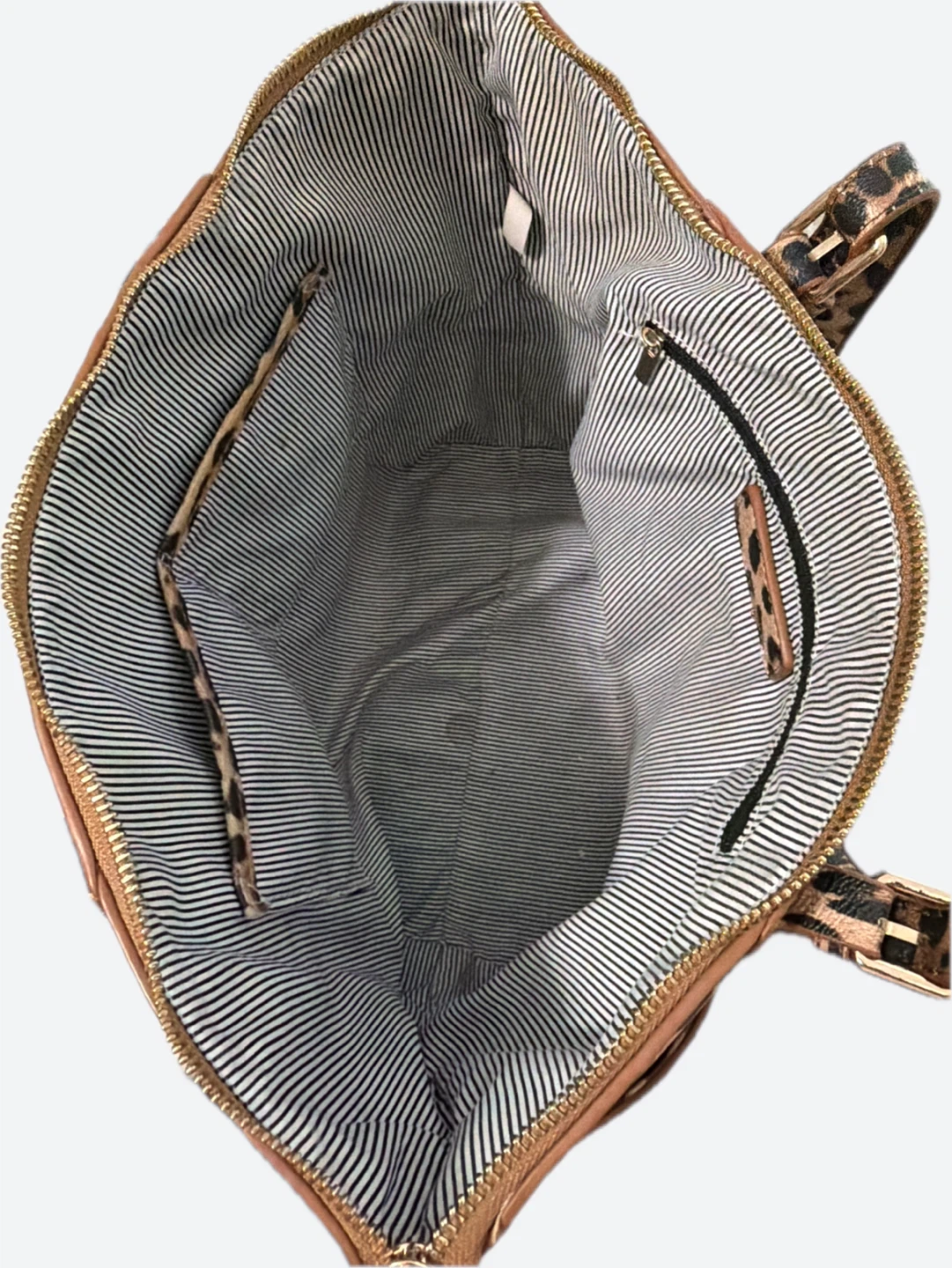 Leopard Print Tote Bag with Charms - photo 3