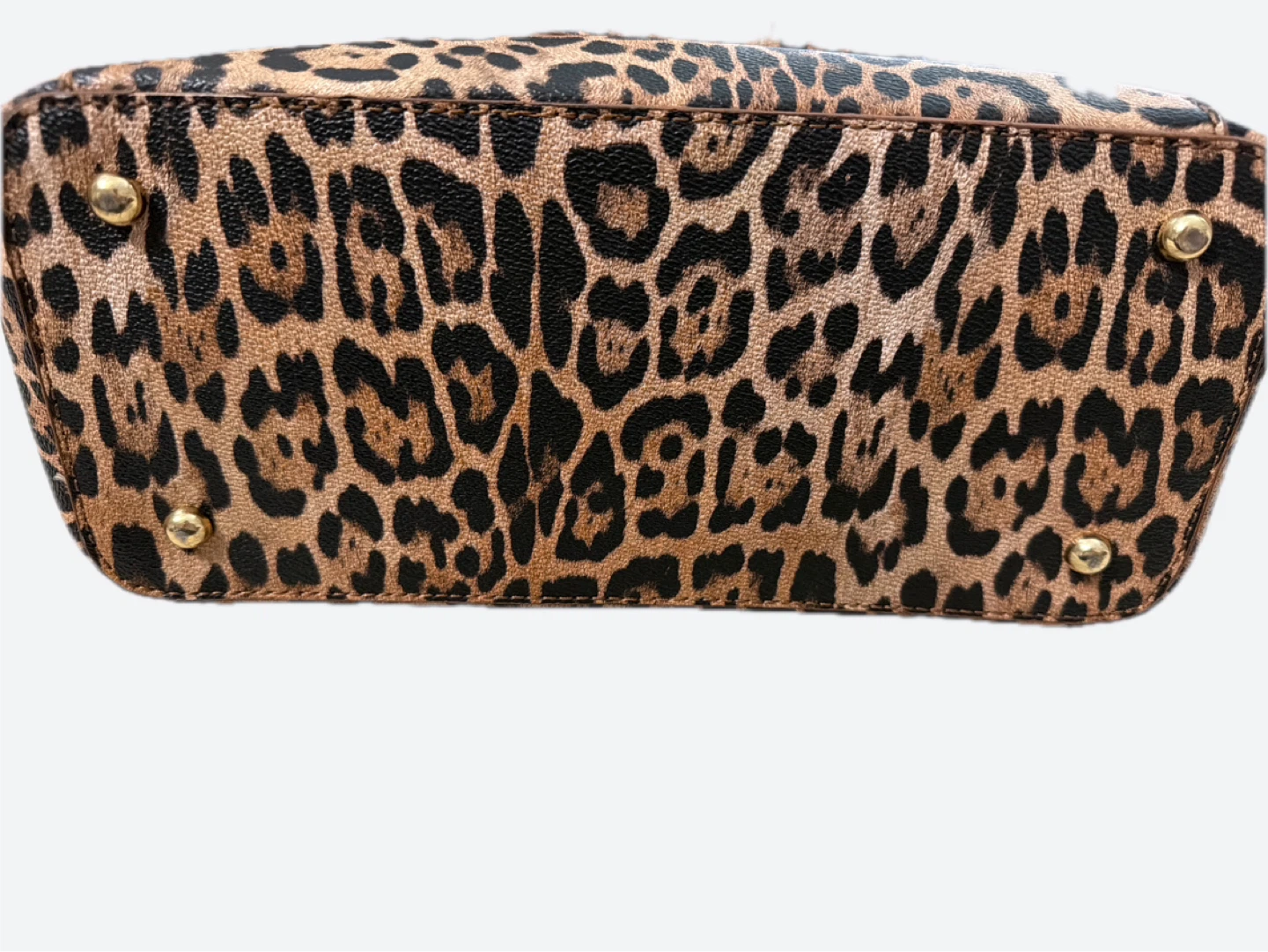 Leopard Print Tote Bag with Charms - photo 4