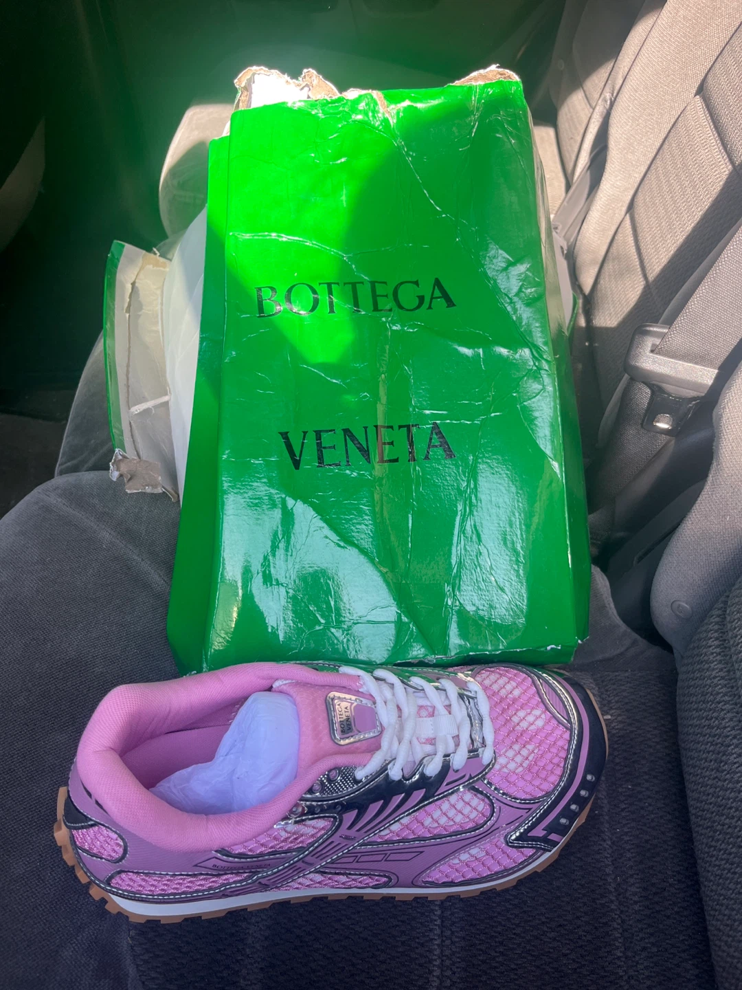 Bottega Veneta Pink Running Shoes - photo 2