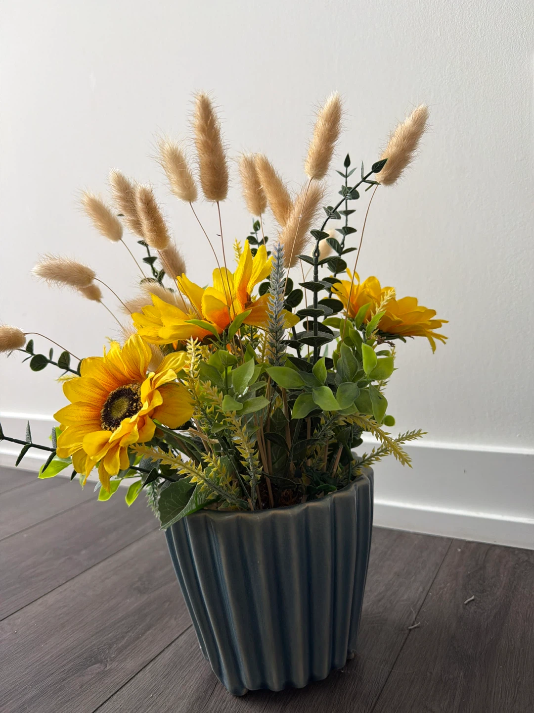Artificial Sunflower Arrangement with Bunny Tails - photo 3
