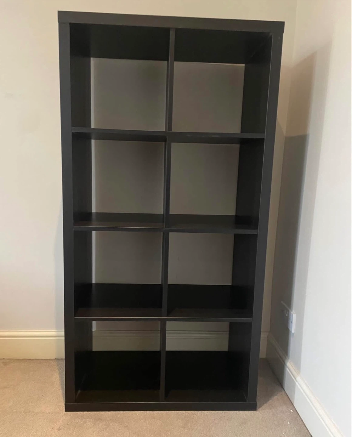 IKEA KALLAX 8-Cube Shelf Unit - Black