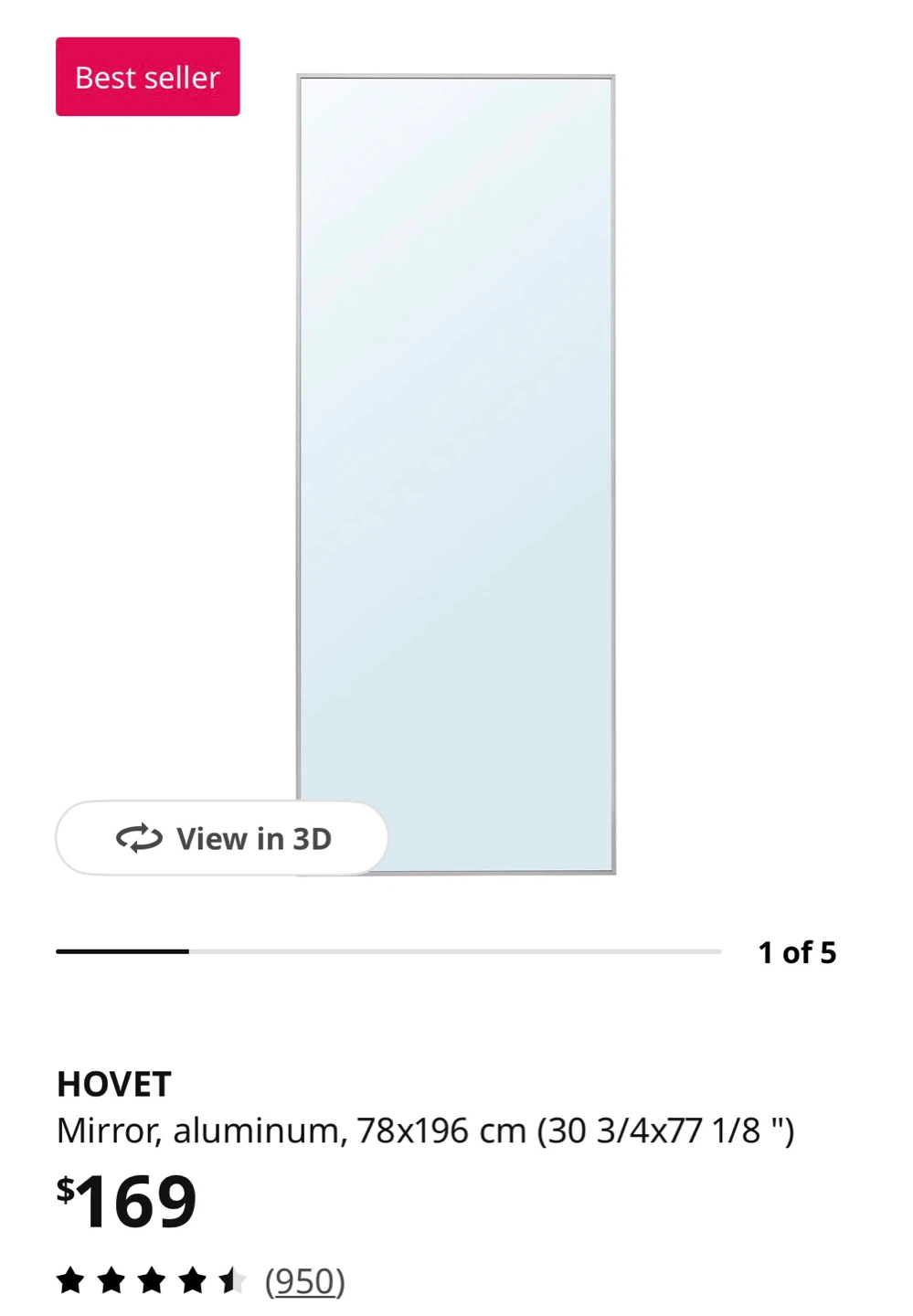 IKEA hovet mirror - photo 2