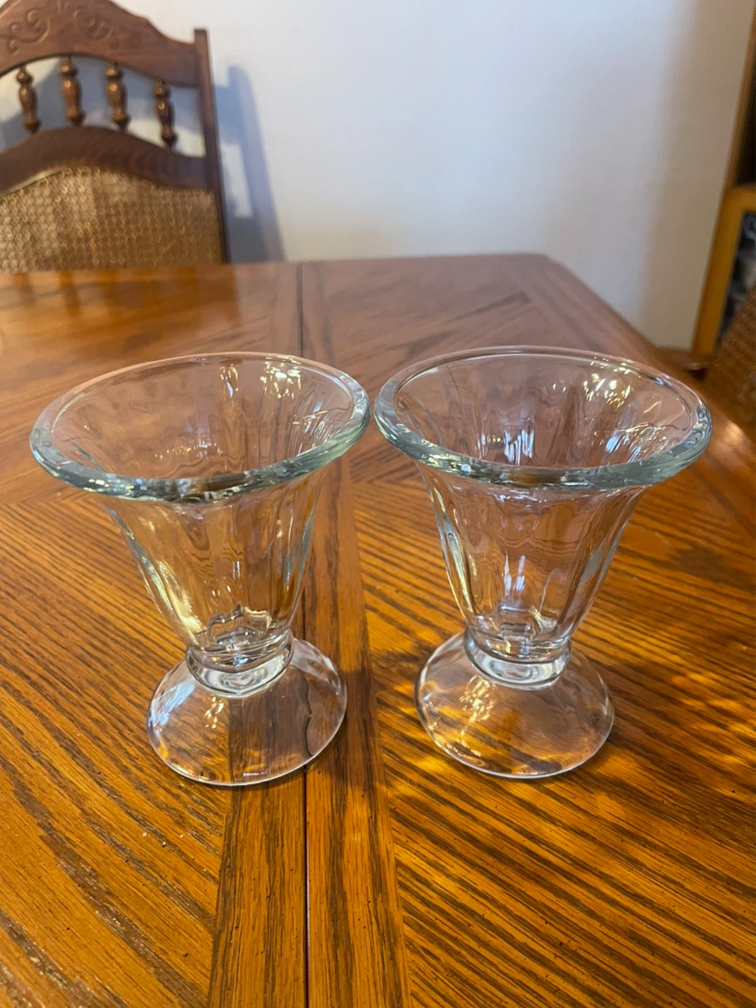 Set of 2 Clear Glass Dessert Cups - photo 2