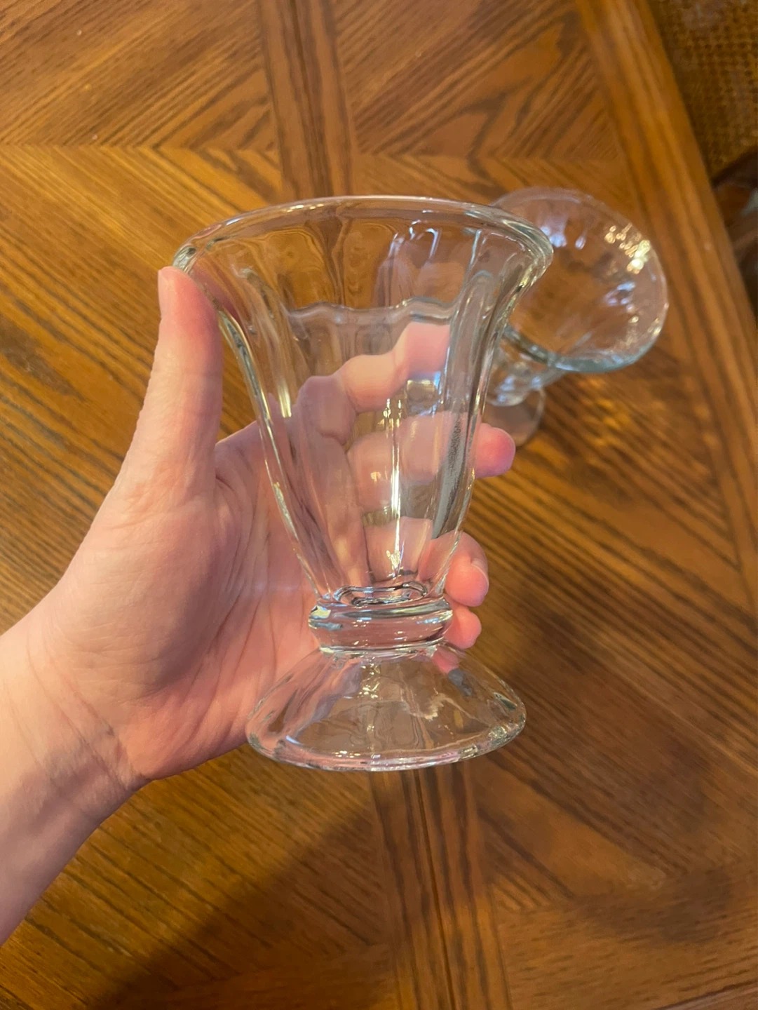 Set of 2 Clear Glass Dessert Cups - photo 3