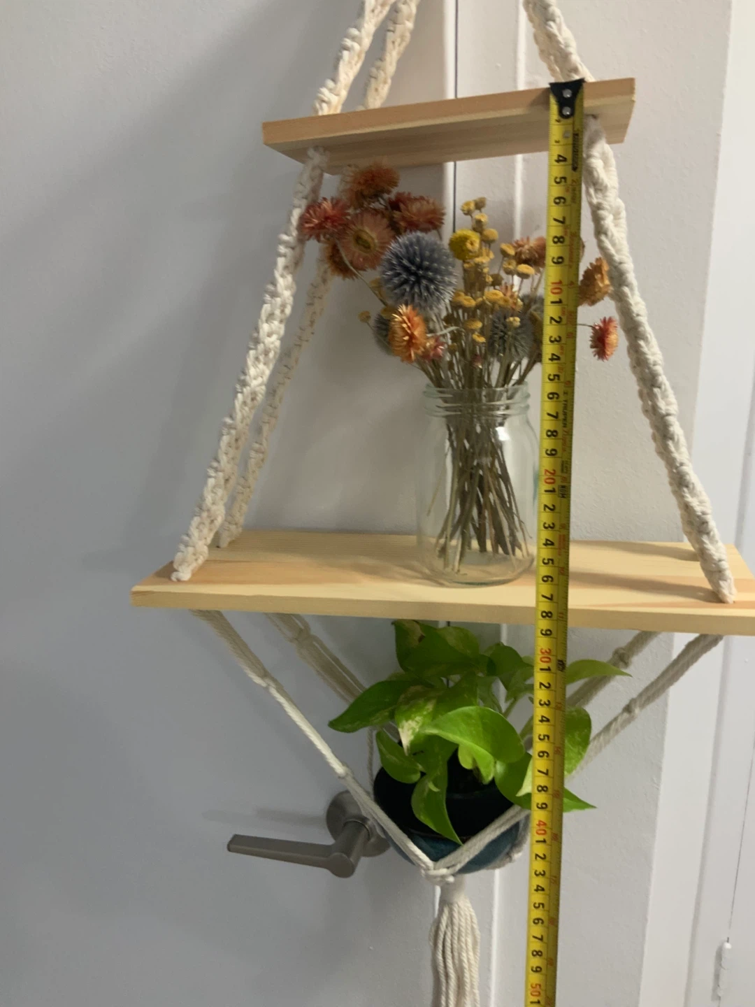 Macrame Hanging Shelf - photo 3