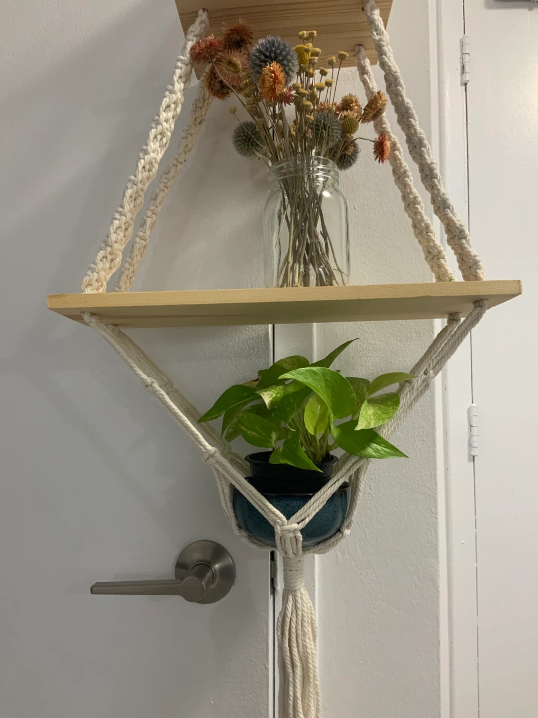 Macrame Hanging Shelf - photo 2