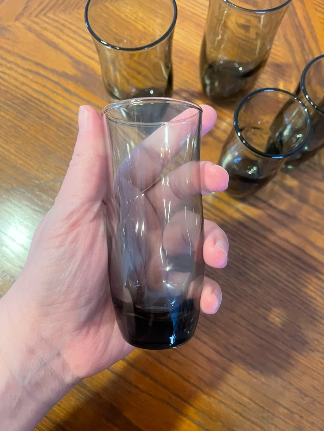 Set of 6 Smoked Glass Tumblers - photo 3