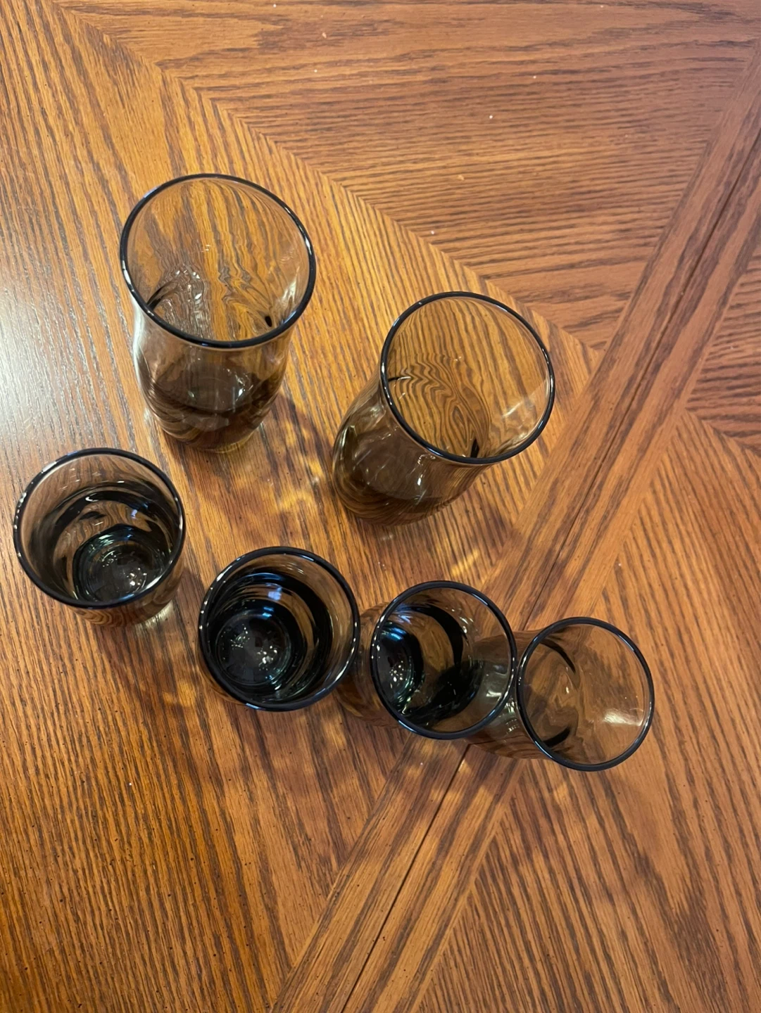 Set of 6 Smoked Glass Tumblers - photo 4