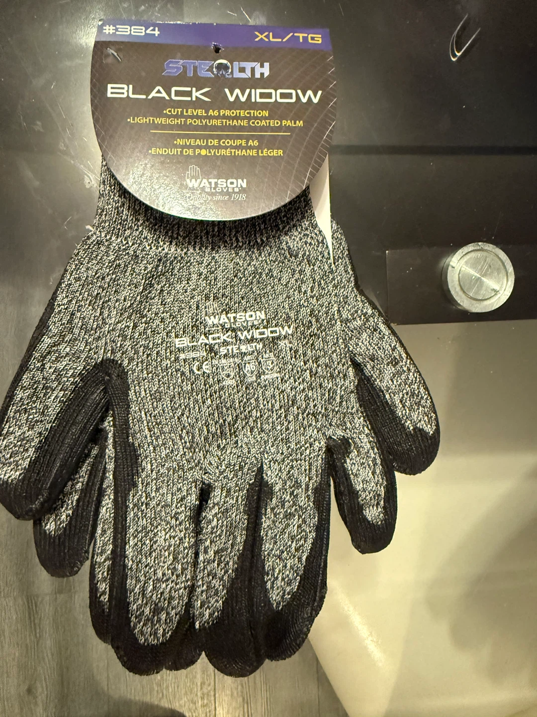Watson Stealth Black Widow Cut Level A6 Gloves XL/TG
