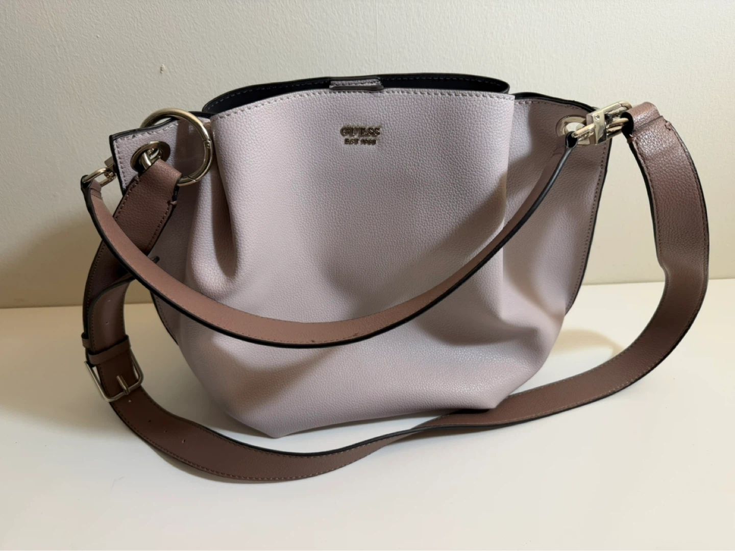 Guess Bucket Bag - Pink/Tan - photo 2