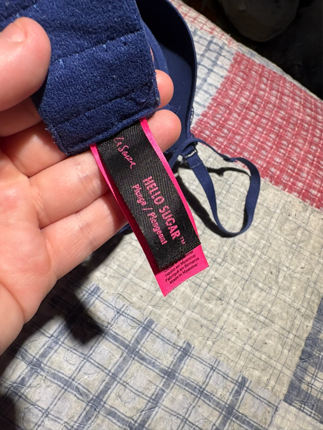 La Senza "Hello Sugar" Plunge Bra - 36C - Navy Blue - photo 2