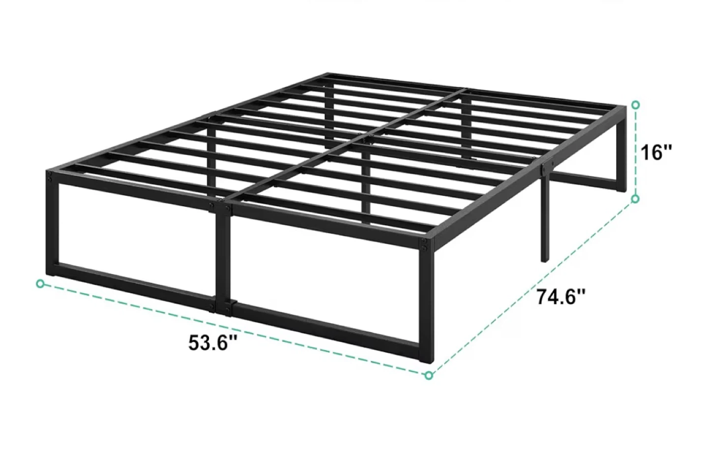 Full Bed + Mattress Set – Like New (Only 3 Months Used!) - photo 3