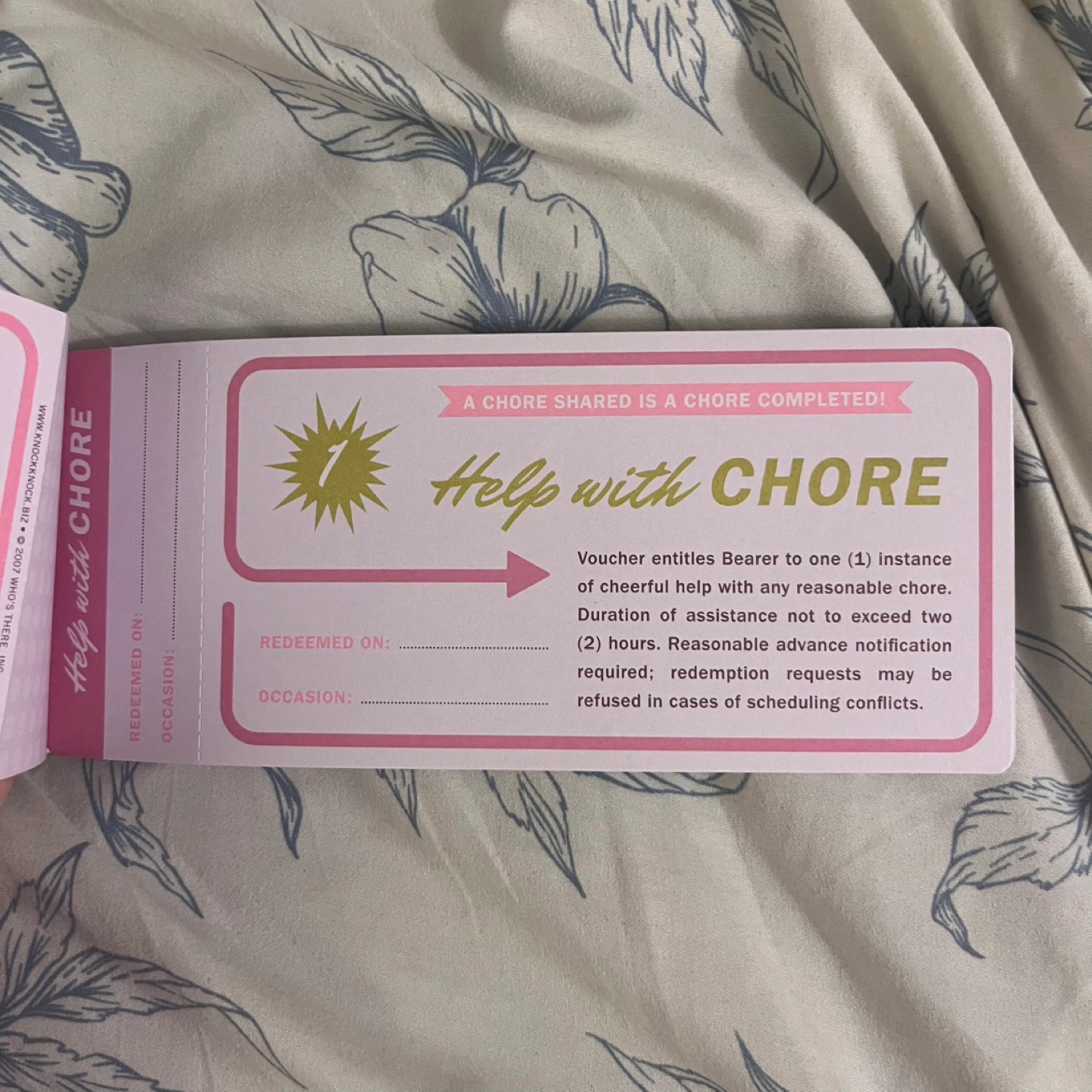 Knock Knock Vouchers for Friends #freecycle - photo 3