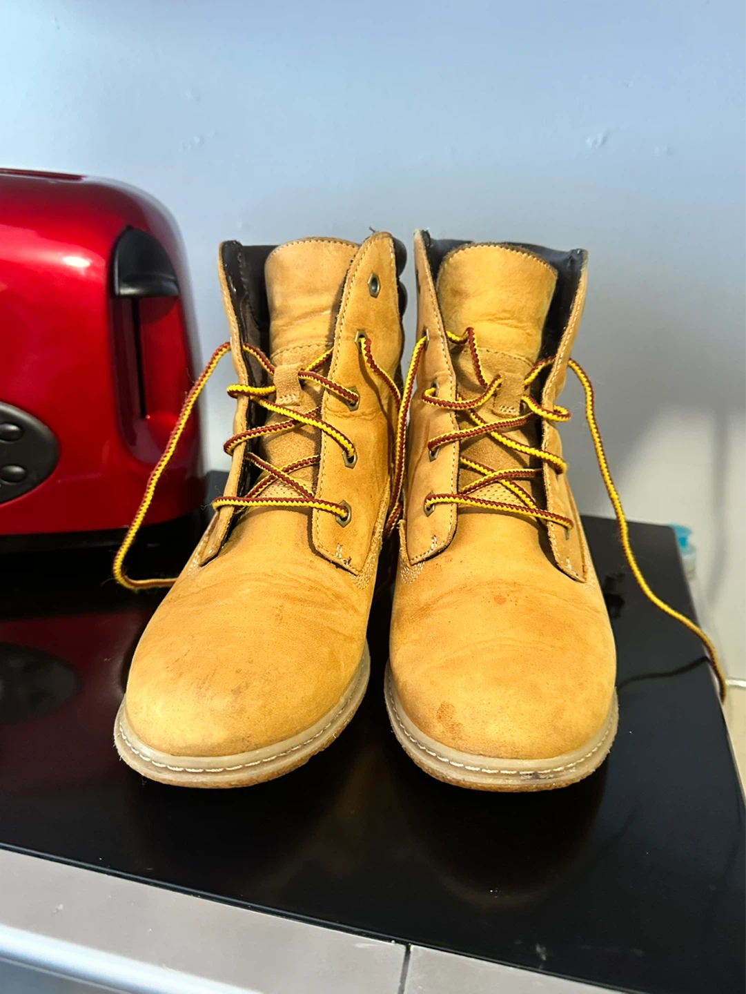 Timberland Women's Amston 6” Wheat Nubuck Heel Boots  Size 6 - photo 2