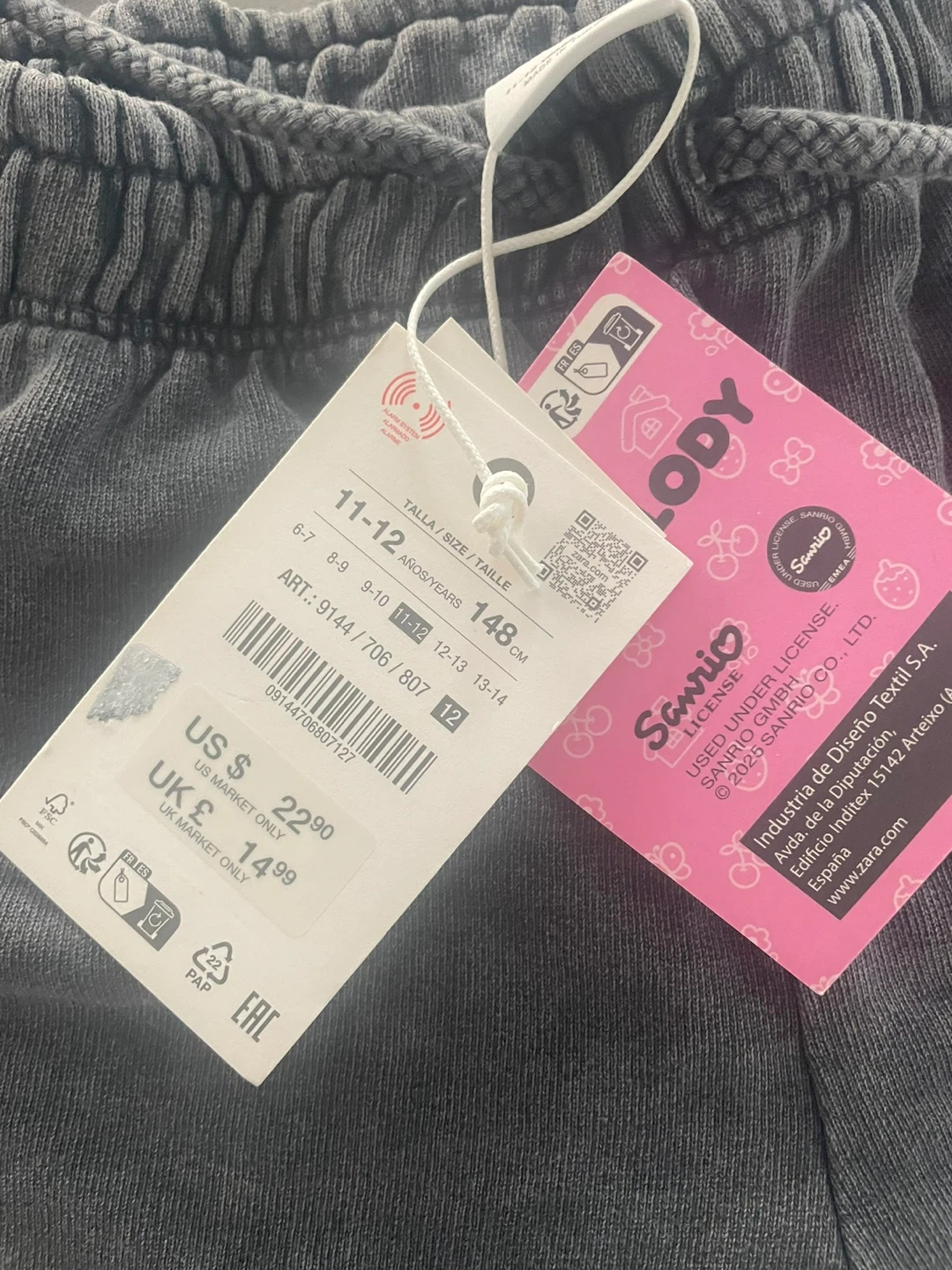 Zara  Melody Kids T-Shirt and Shorts Set Size 11-12 Years - photo 5