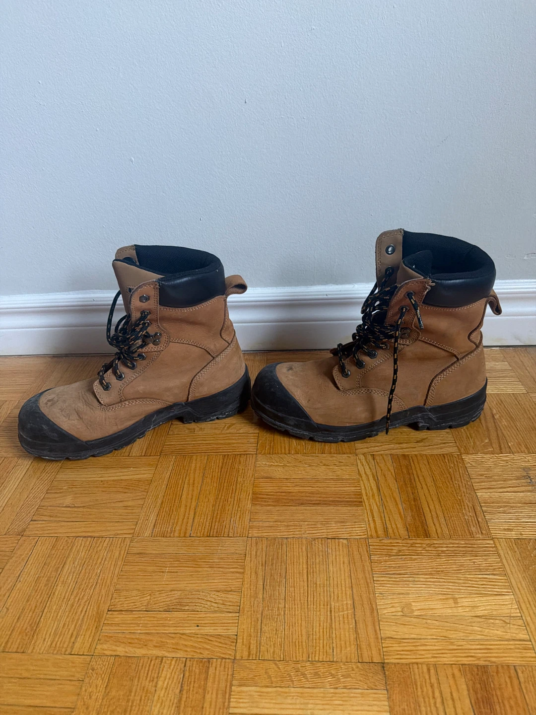 Workload Steel Toe Work Boots - Tan/Black - photo 2