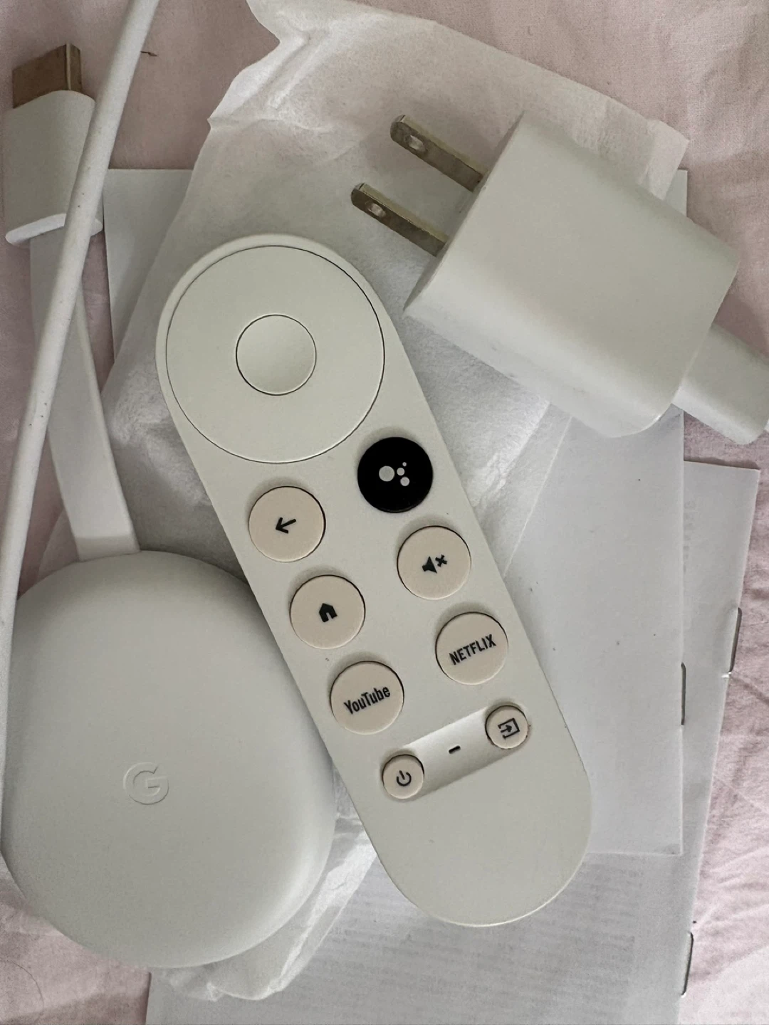 Google Chromecast with Google TV HD Streaming Device - White - photo 2