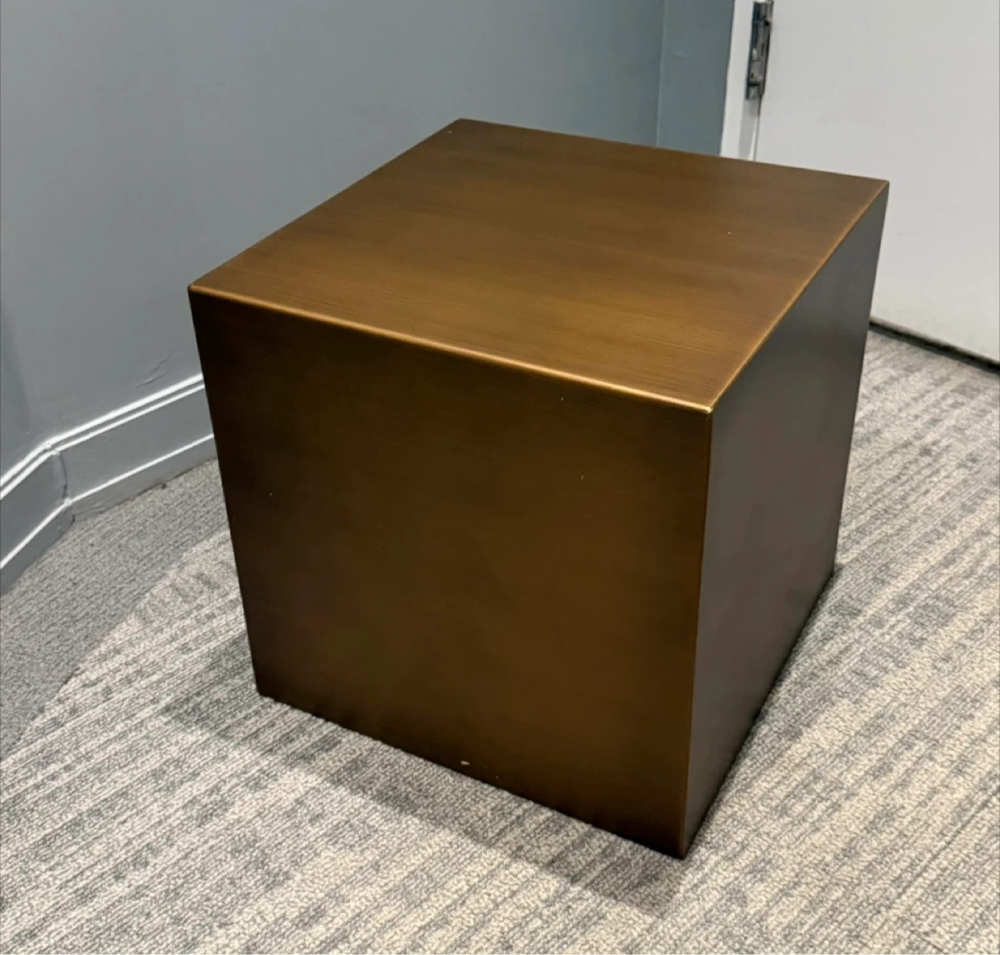 Cube Side Table - Bronze Finish - photo 2