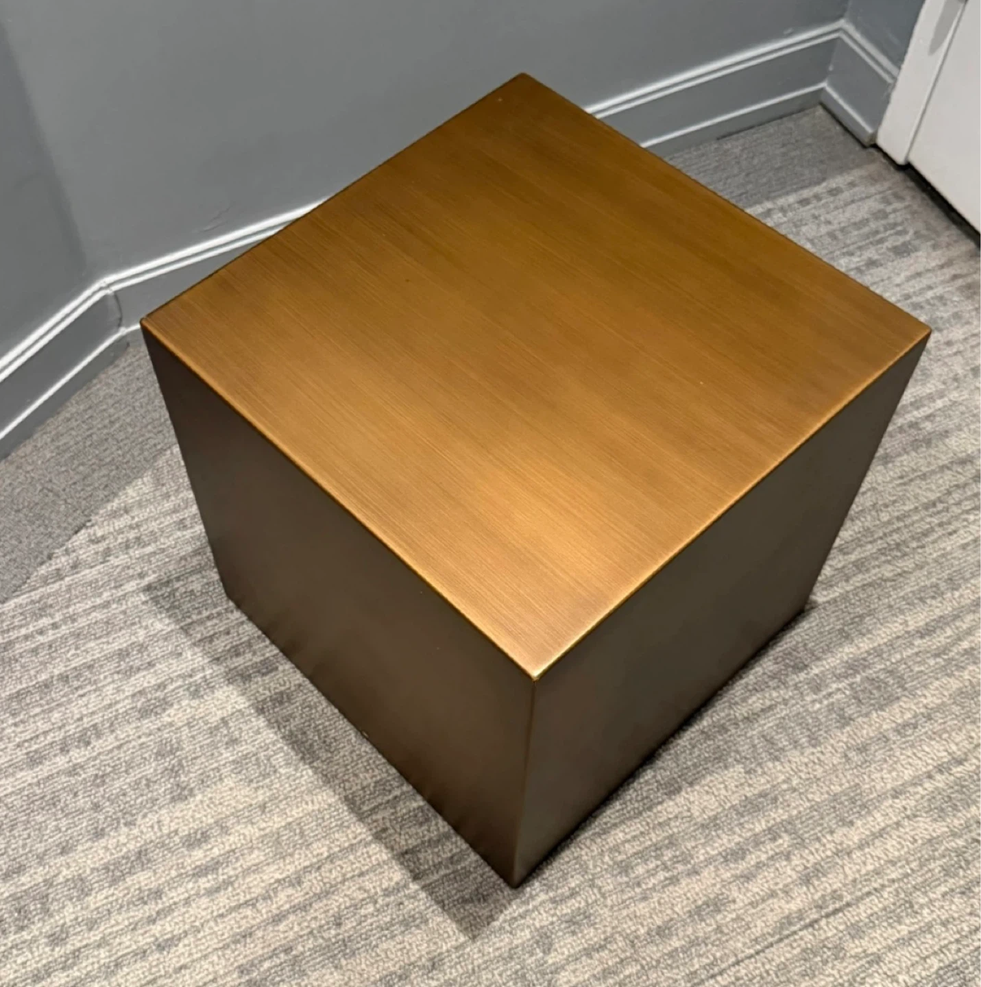 Cube Side Table - Bronze Finish - photo 4