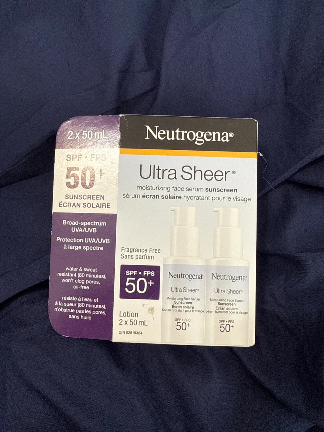 Neutrogena Ultra Sheer Moisturizing Face Serum Sunscreen SPF 50+