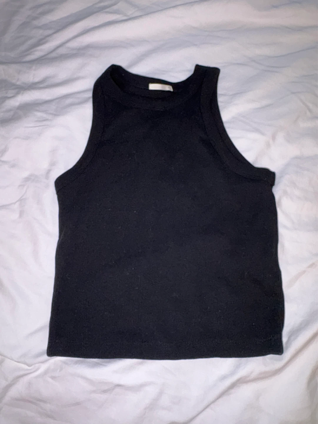 BRAND NEW - UNIQLO XS Black Ribbed Tank Top