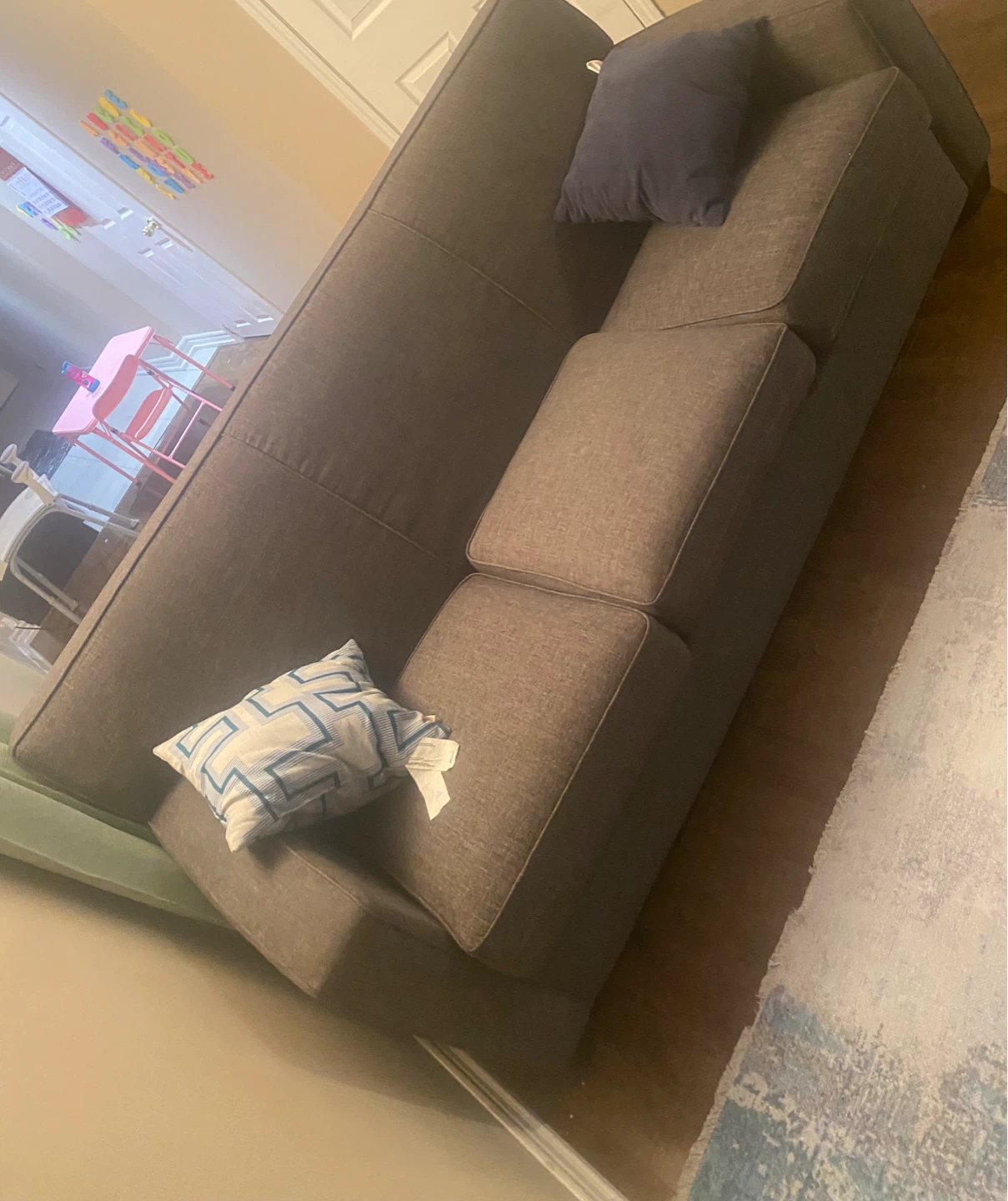 Gray Fabric Sofa - photo 4