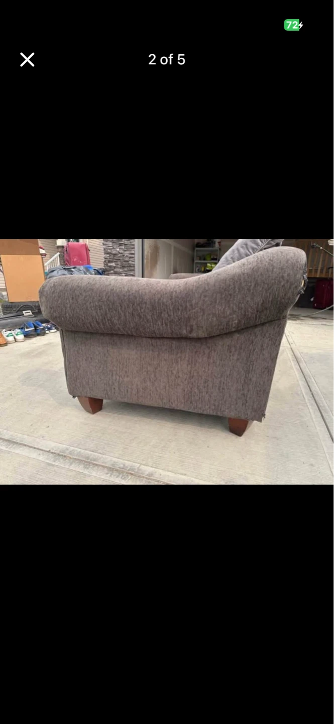 Dark Grey Two-Seater Sofa - photo 4