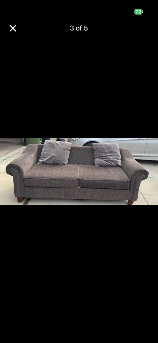 Dark Grey Two-Seater Sofa - photo 5