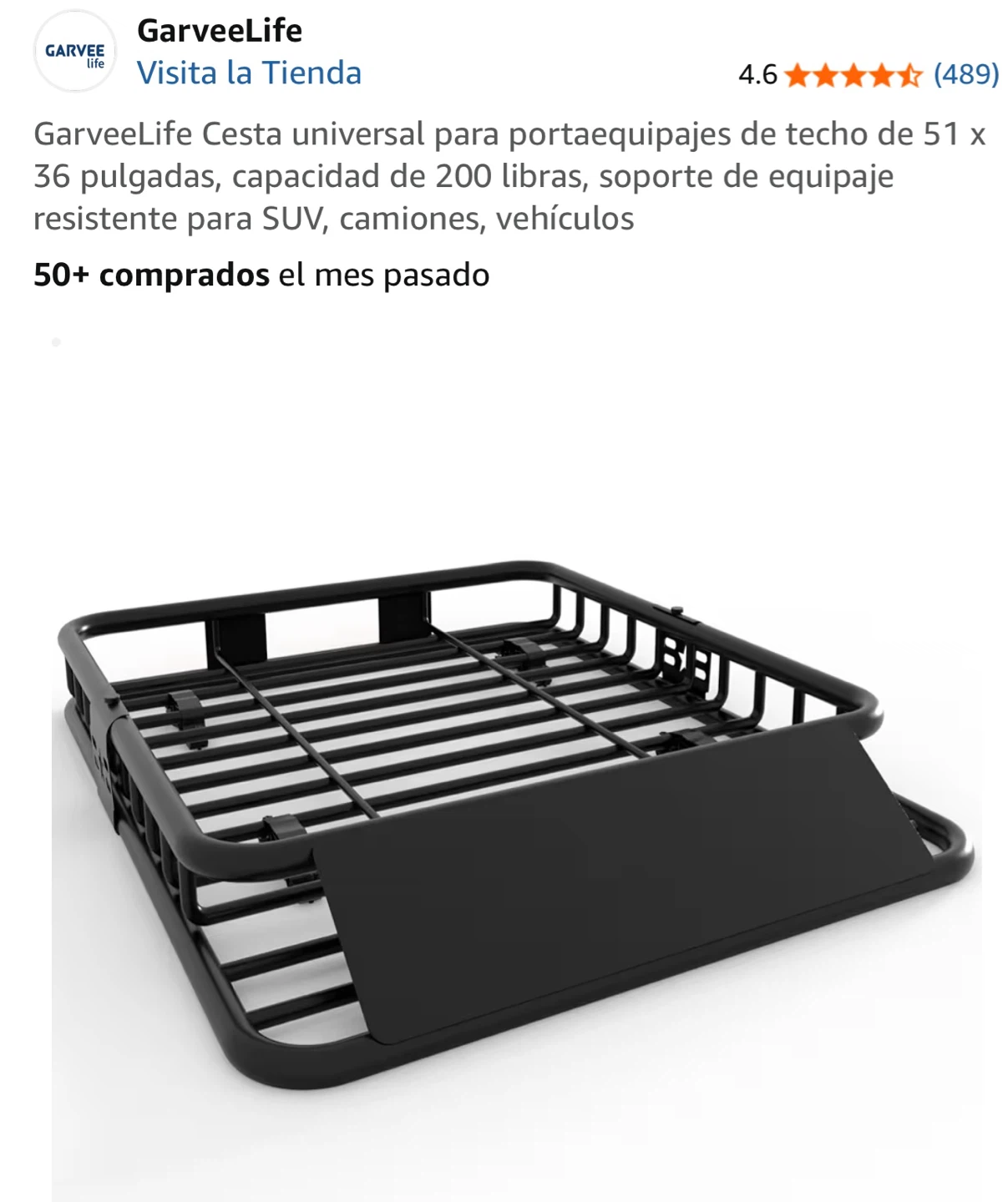 Universal Roof Cargo Basket 51x36
