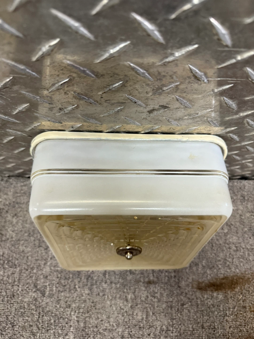 Vintage Glass square flush mount ceiling light shade fixture