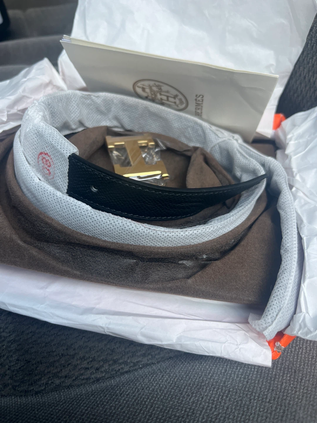 Hermes Belt with Gold H Buckle - photo 2