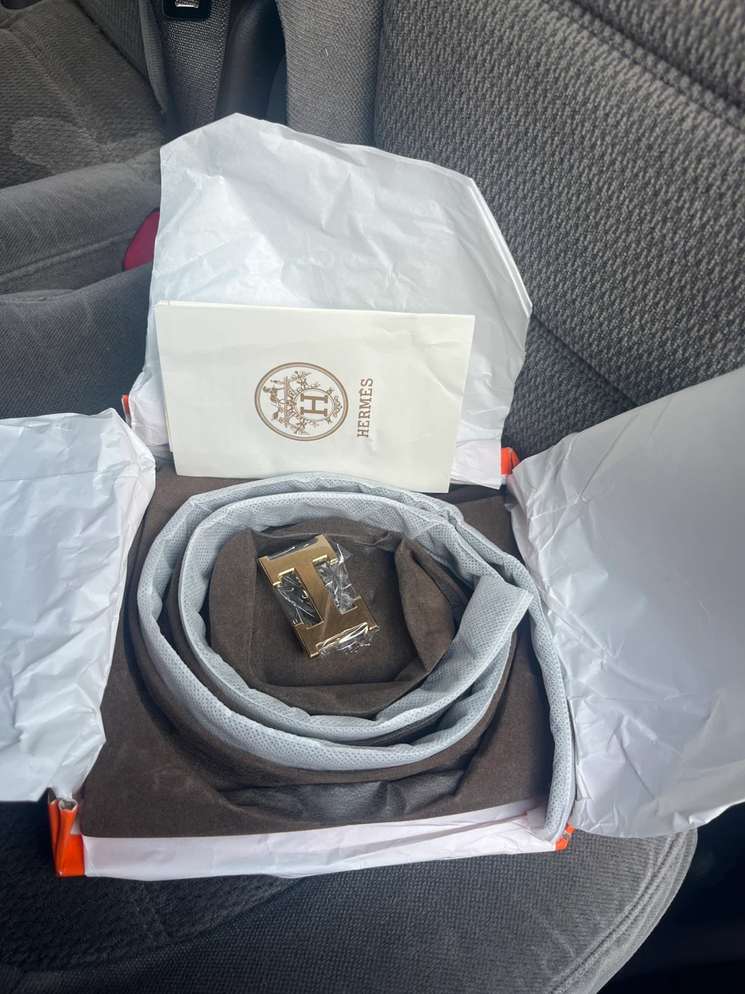 Hermes Belt with Gold H Buckle