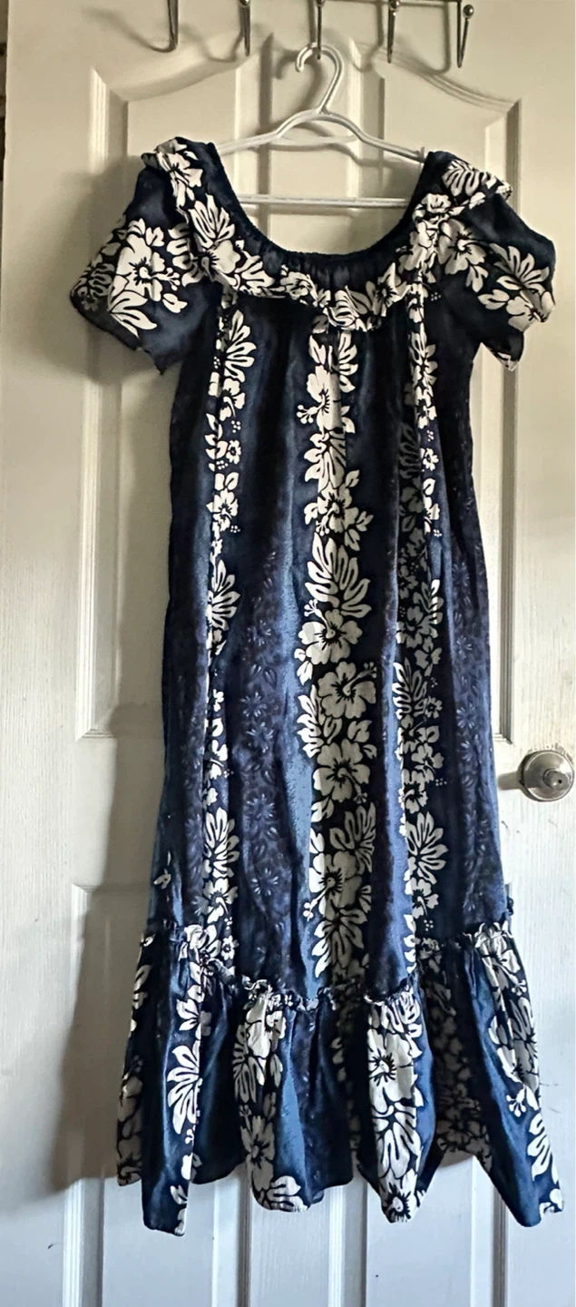Blue Floral Maxi Dress