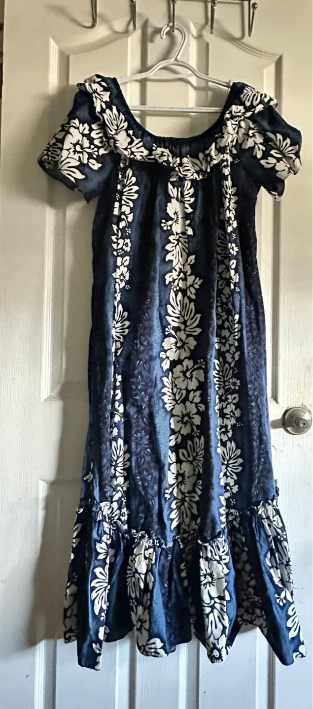 Blue Floral Maxi Dress