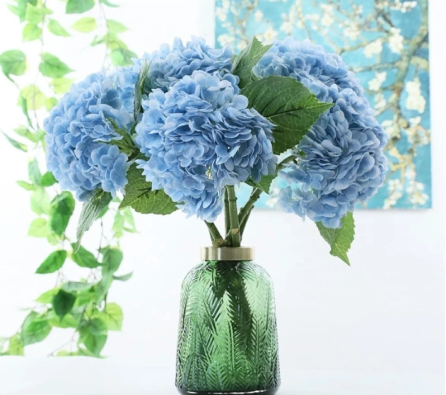Artificial Flowers Set - Hydrangeas, Peonies, Garlands