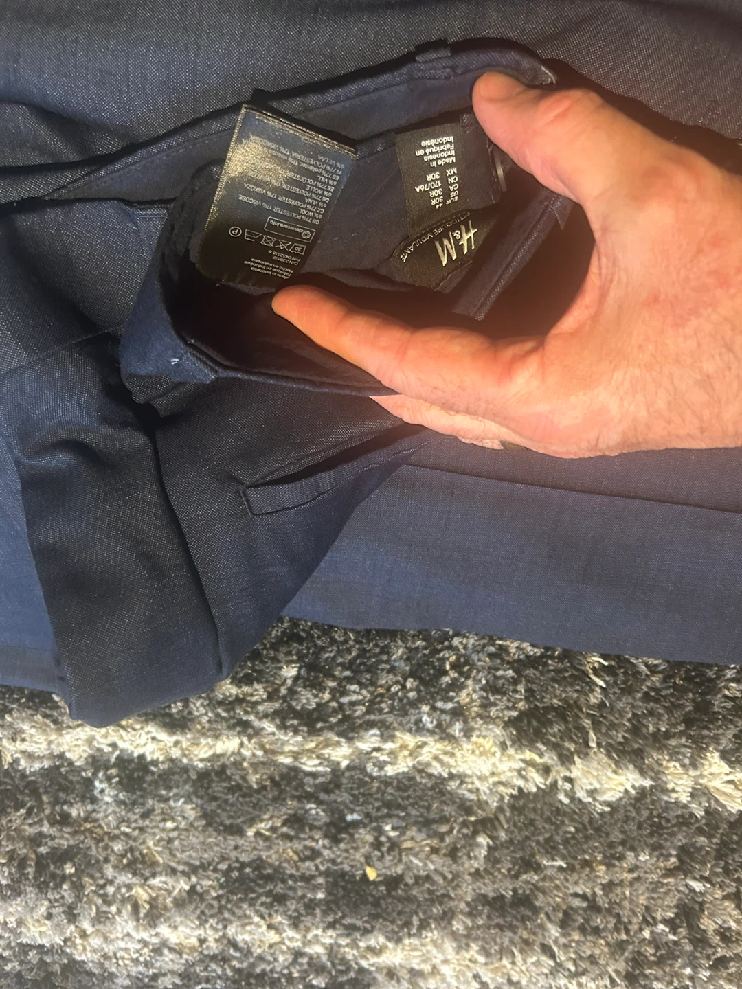 H&M Skinny Fit Suit - Navy Blue - photo 2