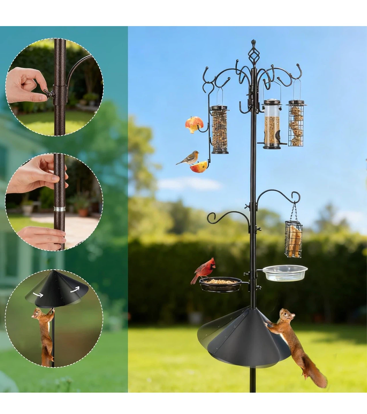 Bird Feeding Station Kit with Squirrel Baffle BR5 - photo 4