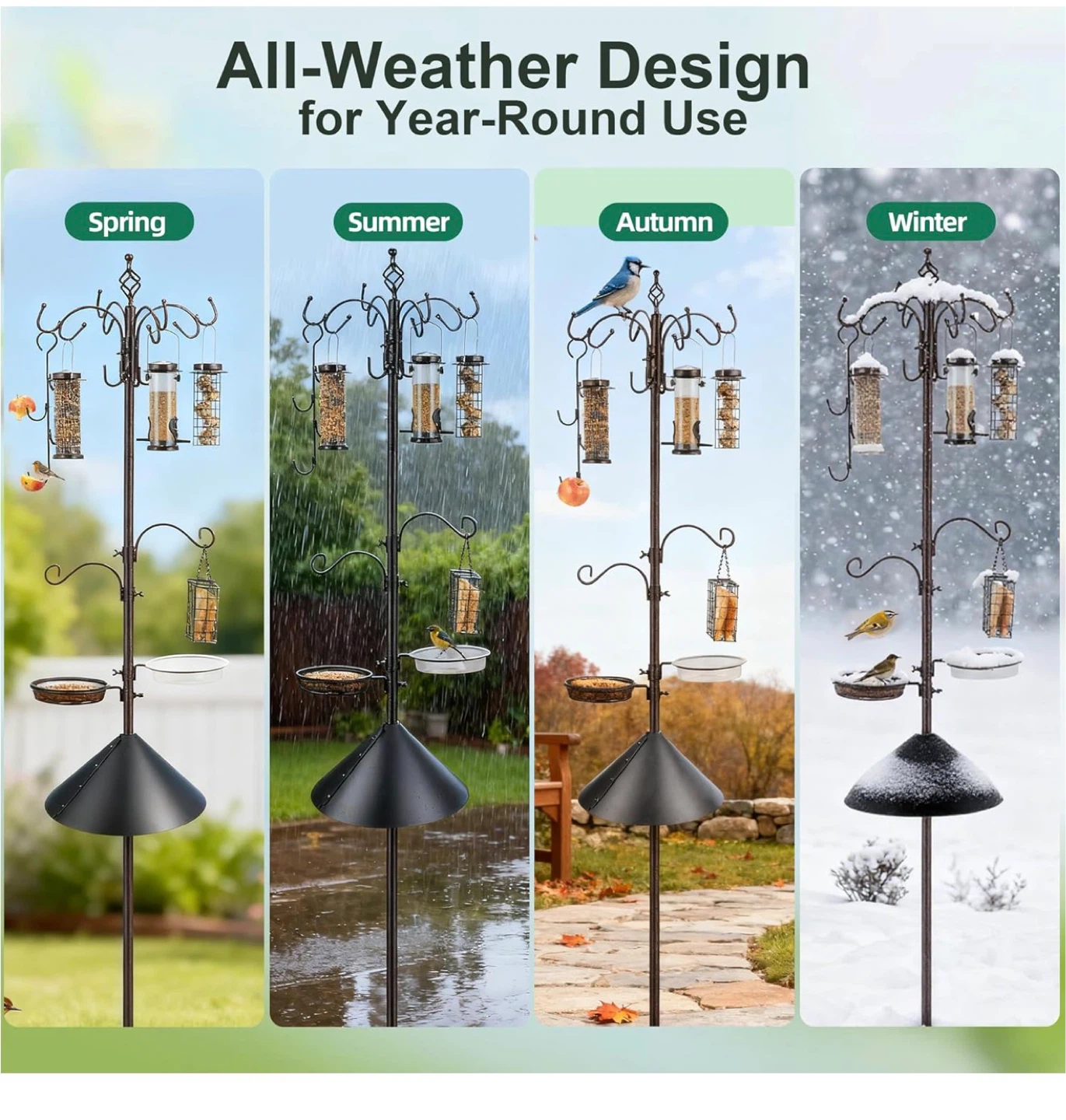 Bird Feeding Station Kit with Squirrel Baffle BR5 - photo 5