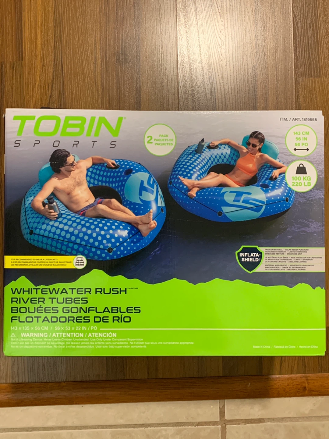 Tobin Sports Whitewater Rush River Tubes - 2 Pack