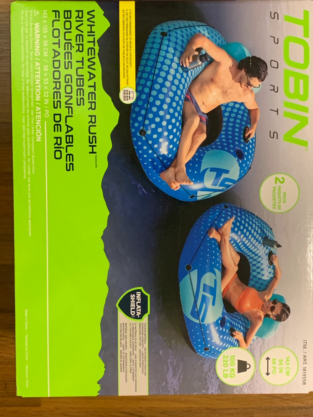 Tobin Sports Whitewater Rush River Tubes - 2 Pack - photo 2