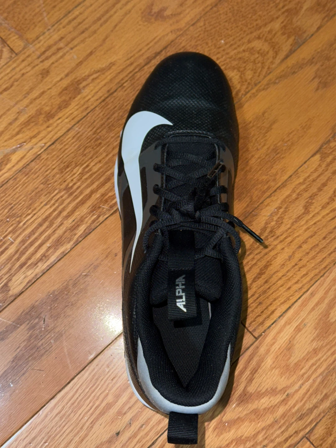 Nike Alpha Menace Varsity Football Cleats Black/White - photo 2