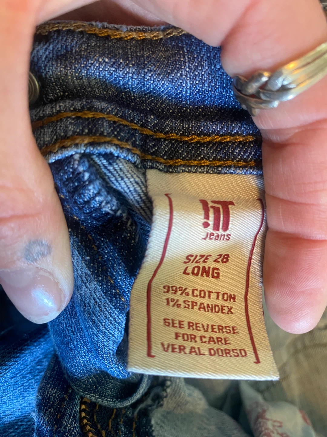 !I.T Jeans LOWRISE Size 28 Long
