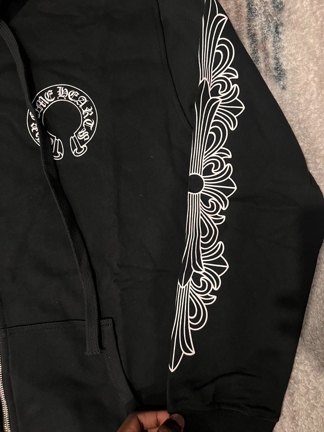 Chrome Hearts Black Zip Hoodie - photo 3