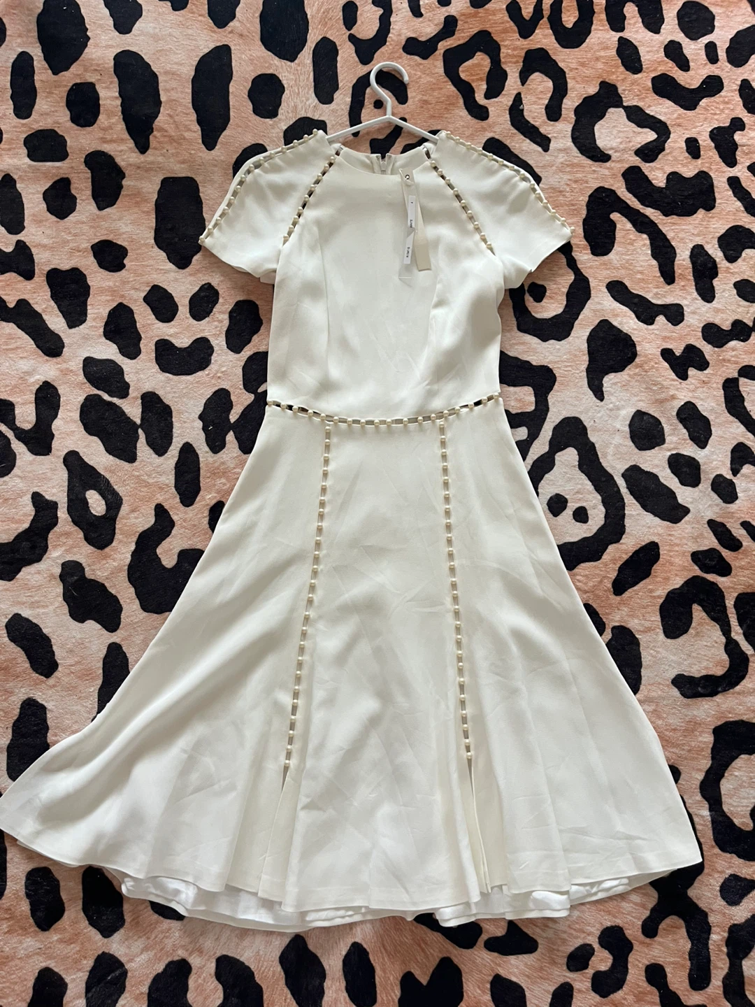 BNWT Jonathan Simkhai White Embellished Dress Size 2