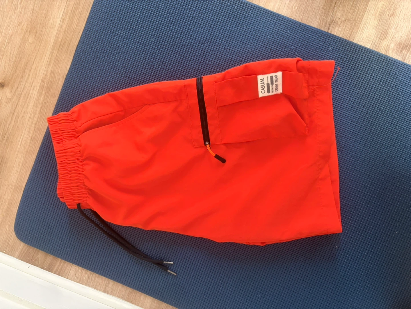 Casual Denim Wear Orange Cargo Shorts - photo 2