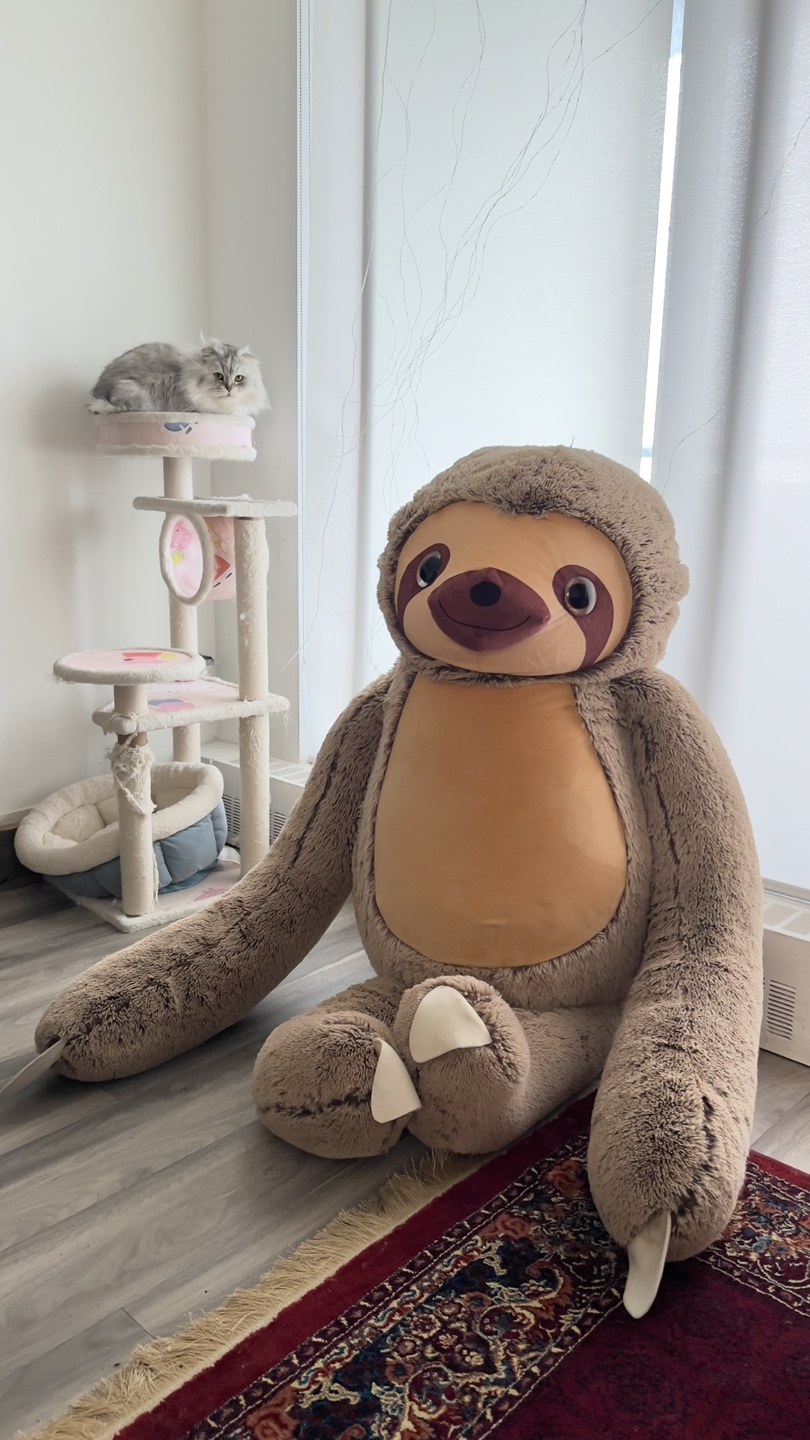 Giant Plush Sloth Stuffed Animal
